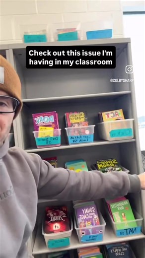 Trying to figure out my new classroom library.