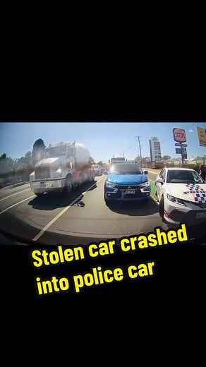 Stolen Car Crashed into Police Car - Towing Caboolture
