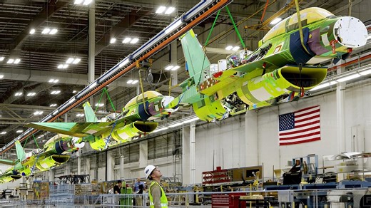 Inside super modern US factories building advanced aircraft from scratch - Assembly Line