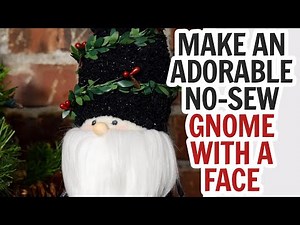 Sock Gnome with a Face / Christmas Gnome / Gnome with Eyes / No Sew Gnome / Dollar Tree Gnomes DIY