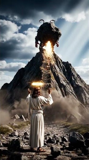 Jesus Mountain Power Strike #Jesus #HolyPower #ChristianShorts #DivineLight #Miracle #Faith #jesus