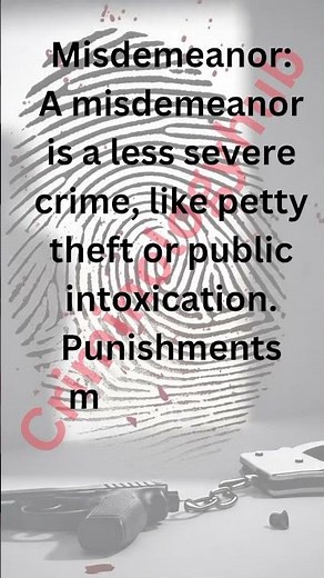 Misdemeanor