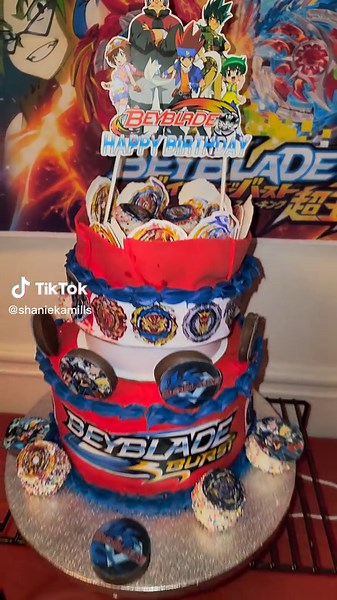 BeyBlade Birthday Celebration: Cake and Fun!