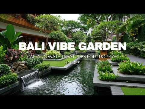 Water Features for Tropical Gardens Create Calming Balinese Ambiance
