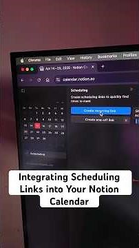 Integrating Scheduling Links into Your Notion Calendar