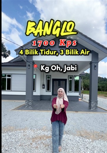 🏠𝗛𝗢𝗨𝗦𝗘 𝗧𝗢𝗨𝗥 𝗕𝗔𝗡𝗚𝗟𝗢 1️⃣7️⃣0️⃣0️⃣𝗞𝗣𝗦 📍 𝗟𝗼𝗸𝗮𝘀𝗶 𝗿𝘂𝗺𝗮𝗵 : Kg Jabi, Besut 🏠 𝗞𝗲𝗹𝘂𝗮𝘀𝗮𝗻 𝗿𝘂𝗺𝗮𝗵: 1700 kps 🏠 4 𝗕𝗶𝗹𝗶𝗸 𝗧𝗶𝗱𝘂𝗿, 3 𝗕𝗶𝗹𝗶𝗸 𝗔𝗶𝗿 Nak Kami Bantu Realisasikan Banglo Idaman Tuan/Puan ? ➡️ Boleh 𝗜𝘀𝗶𝗸𝗮𝗻 𝗠𝗮𝗸𝗹𝘂𝗺𝗮𝘁/𝗗𝗲𝘁𝗮𝗶𝗹𝘀 Dalam 𝗕𝗲𝗴 𝗕𝗶𝗿𝘂 👆🏻 atau DM TikTok Kami sekarang 😍 #fyp #binarumahatastanahsendiri #kontraktorbinarumahkelantan #kontraktorbinarumahterengganu #seribugrouphq
