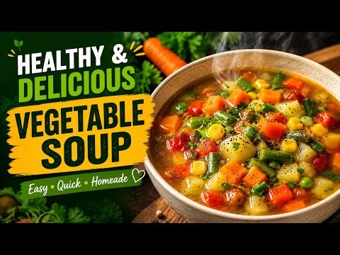 🥣 The Best Vegetable Soup Recipe You’ll Ever Make | Easy, Healthy & Delicious!
