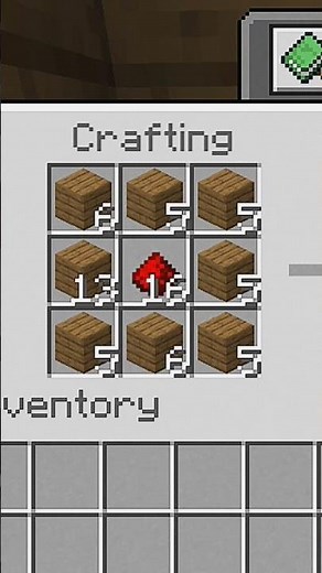 How to craft a note block for beginners 😍 #minecraft