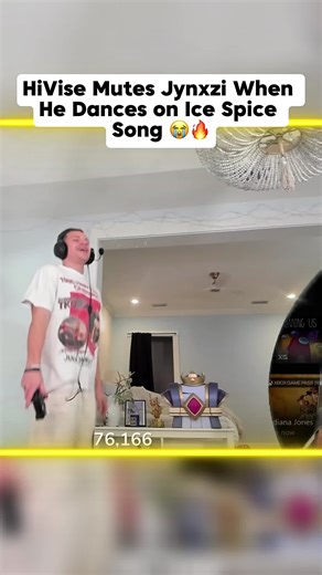 HiVise Mutes Jynxzi When He Dances on Ice Spice Song 😭🔥#jynxzi #jynxziclips #hivise #troll #fyp @Jynxzi