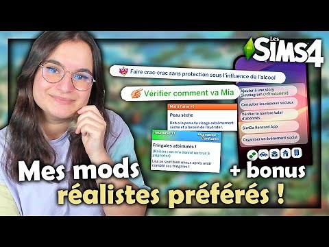 ☾ Mes mods réalistes préférés + bonus ! - Sims 4 ☽