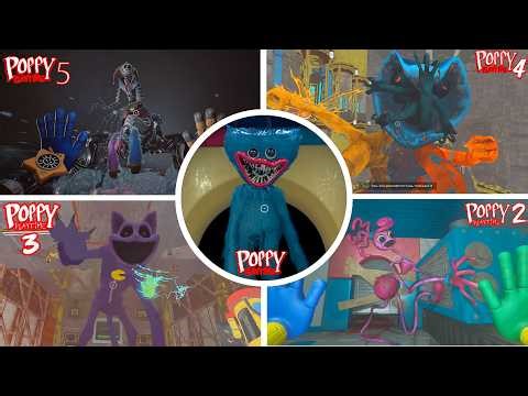 Poppy Playtime: Chapters 1, 2, 3, 4, 5 - All BOSSES and ENDINGS in BRIGHT Mode & Jumpscares #28