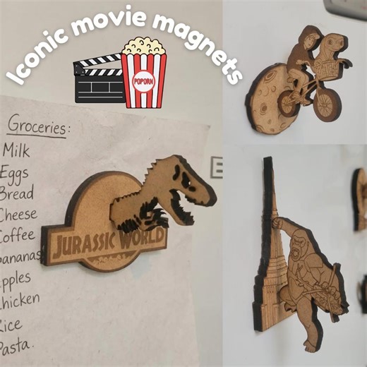 Iconic Movie Magnets – Laser Cut File SVG- Fridge Magnets Bunfle - Etsy