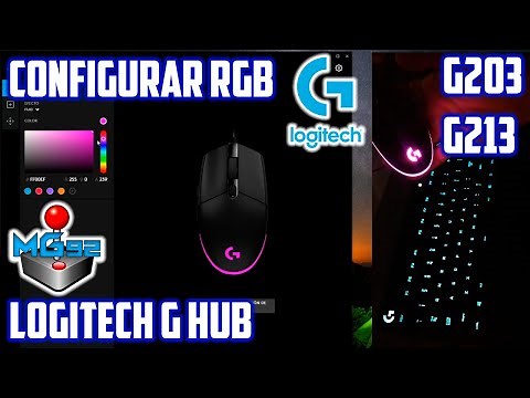 Como Configurar Color RGB En Logitech G Hub | Cambiar | Modo Gamer | G213 G203