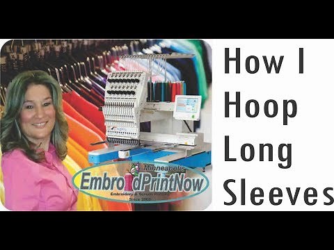 How to hoop long sleeves my easy way with the Hoop Master from Embroid Print Now Minneapolis