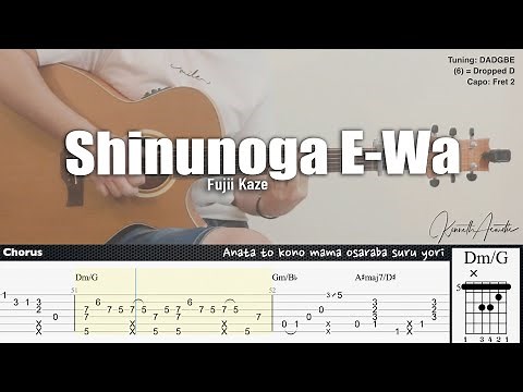 Shinunoga E-Wa - Fujii Kaze | Fingerstyle Guitar | TAB + Chords + Lyrics
