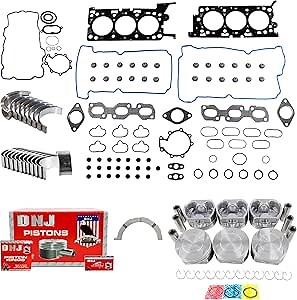 DNJ EK412A Engine Rebuild Kit for 2004-2004 Mazda Tribute 3.0L V6 24V DOHC 2968cc