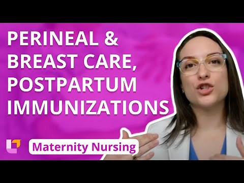 Perineal and Breast Care, Postpartum Immunizations - Maternity - Postpartum Care | ‪@LevelUpRN‬