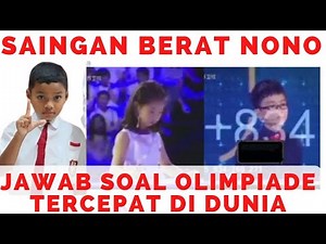 BIKIN GELENG KEPALA‼ JAWAB SOAL LOMBA MATEMATIKA TERCEPAT DI DUNIA// SAINGAN BERAT NONO