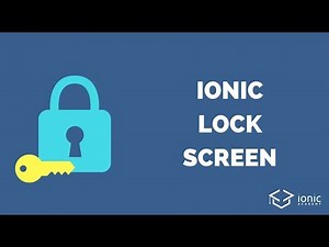 Ionic Lock Screen Authentication