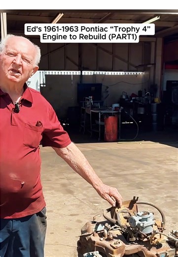 Ed’s 1961-1963 Pontiac “Trophy 4” Engine To Rebuild….! #engine #rebuilding #rebuild #oldcars #oldcar