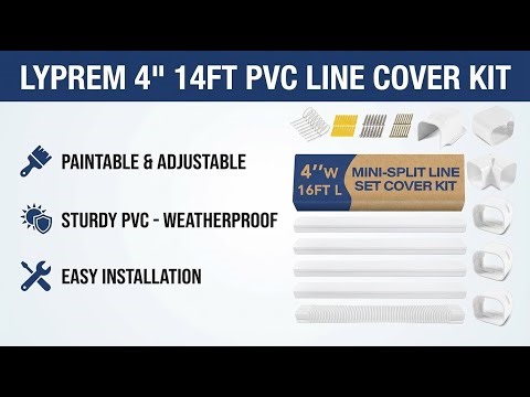 LYPREM 4 Inch 14Ft PVC Line Cover Kit Full Review | Review in Hindi | Features