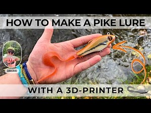 How to make a 3D Printed Pike Lure with a Silicone Tail | Full Modeling & 3D Printing Tutorial