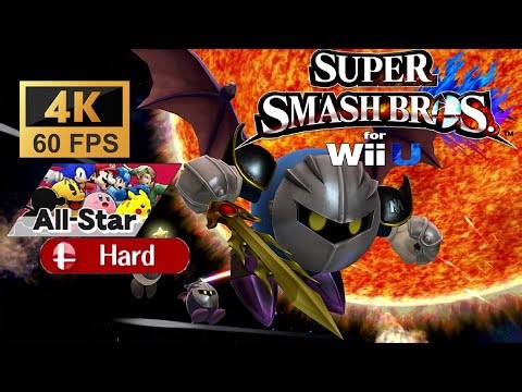 Super Smash Bros. Wii U All Star Mode on Hard with Meta Knight [4K 60FS]