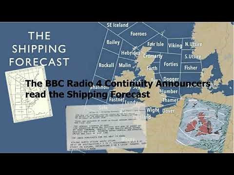 Radio 4 Announcers read the Shipping Forecast