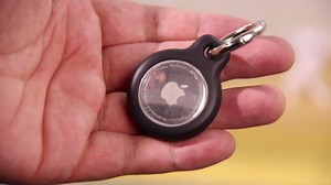 Compatible for AirTag Battery Replacement,AirTag Holder,AirTag Case with Keychain 4 Pack,with 4 Count CR2032 Lithium Battery, for Apple Tag GPS Tracker AirTags-4 Pack Holder for Backpack