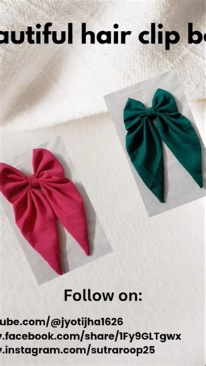 Elegant Fabric Hair Bow Collection#beautifull#trendybow #elegent#girl&baby#fashionable#ytshorts