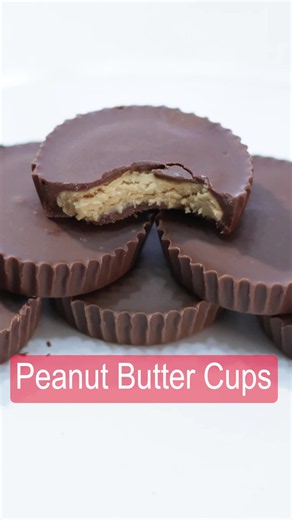 Better than Reese’s Peanut Butter Cups. Learn how to make your own amazing peanut butter cups at home. #recipe #fyp #peanutbutter #peanutbuttercups