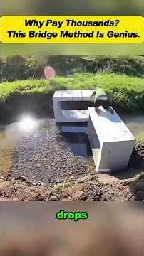 This DIY Bridge Was Built Without A Six-Figure Budget#DIYBridge #CreekCrossing #MiniExcavator