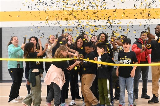 Kids, confetti and a countdown: Beachwood’s new Hilltop Elementary is finally open