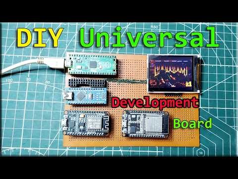 DIY Homemade Development Board for Arduino Nano, Esp8266, Esp32, Raspberry Pi Pico, ili9341 Display