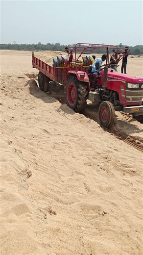 Mahindra 405 Ka Asli Dum! 💪 Heavy Sand Loading Test 🚜 #shorts #viral