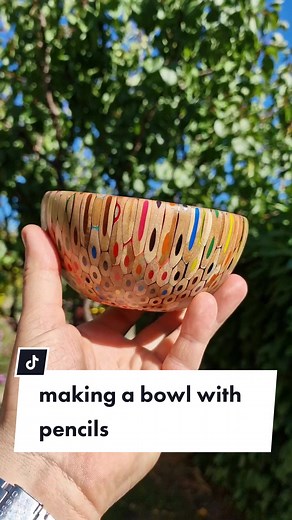 Creating a Stunning Pencil Bowl with Resin | Woodturning Art