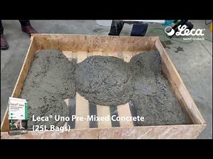 Preparing Leca® Uno Pre-Mixed Concrete (25L Bags)
