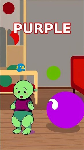 Purple 🟣 — Learn Colors in English | Rainbow Words