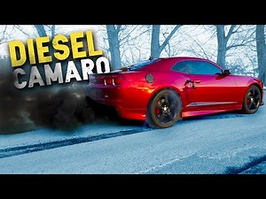 Duramax Diesel swapped Camaro SS with a 6-speed!