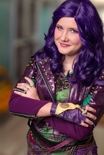 Mal Wig Descendants Movie Style Adult/teen Wig - Purple + Black and Pink Tinsel Add-on Options - Theatre, Cosplay, Performance, Parties - Etsy