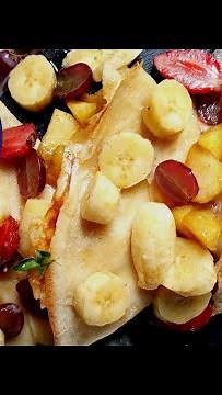 How to make apple crêpes/ recipe by AYZAH CUISINE