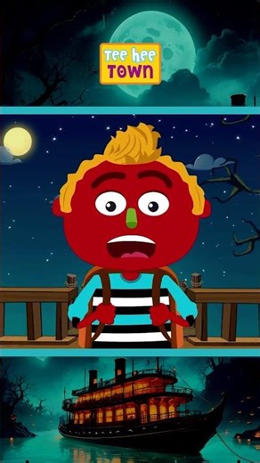 🚢👻 Who’s on the Haunted Ship? #shorts #hauntedship #spookyfun #spooky #halloweenkids