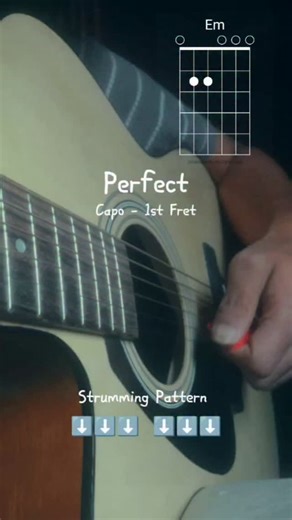 Rohit Plays on Instagram: "Perfect - Ed Sheeran (Easy Guitar Tutorial) #guitartutorial #acousticguitar #guitardaily #music #trending #fyp #exploremusic #edsheeran #perfect #chords"