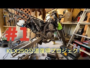 【KLX250公道復帰プロジェクト】＃１　分解と整備方針編