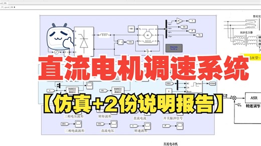 【8】转速 电流双闭环直流电机调速系统Matlab仿真设计-附说明报告