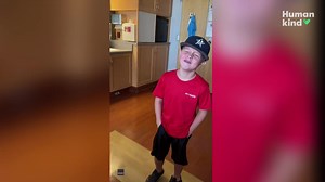 Boys are overcome with brotherly love when they met their baby brother for the first time