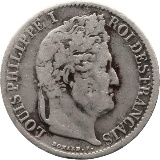 1834 A Half Franc France Coin Louis-philippe I Silver Paris Mint - Etsy