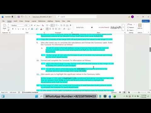 New Perspectives Excel 365 | Modules 1-4: SAM Capstone Project B Maple Ridge Medical Center