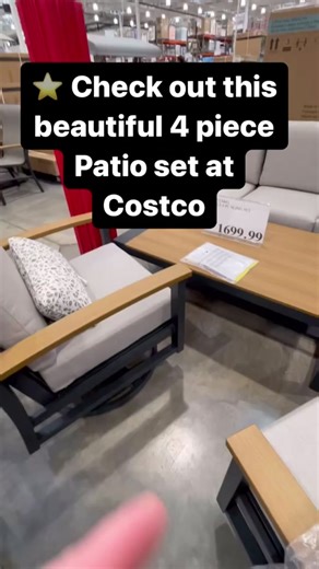 ⭐️ Wills 4-Piece Seating Set from SunVilla. Designed for the outdoors, this seating set is constructed with the highest-quality materials to entertain all year long, while making a grand statement in your backyard. #patio #outdoorliving #outdoorcomfort #modernpatio #costcostars #Costco #costcofinds #costcoshopping #costcofurniture #backyardliving #costcotiktok @Willis Furniture & Mattress