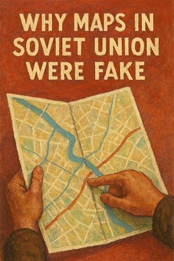 why maps in Soviet union were fake #history